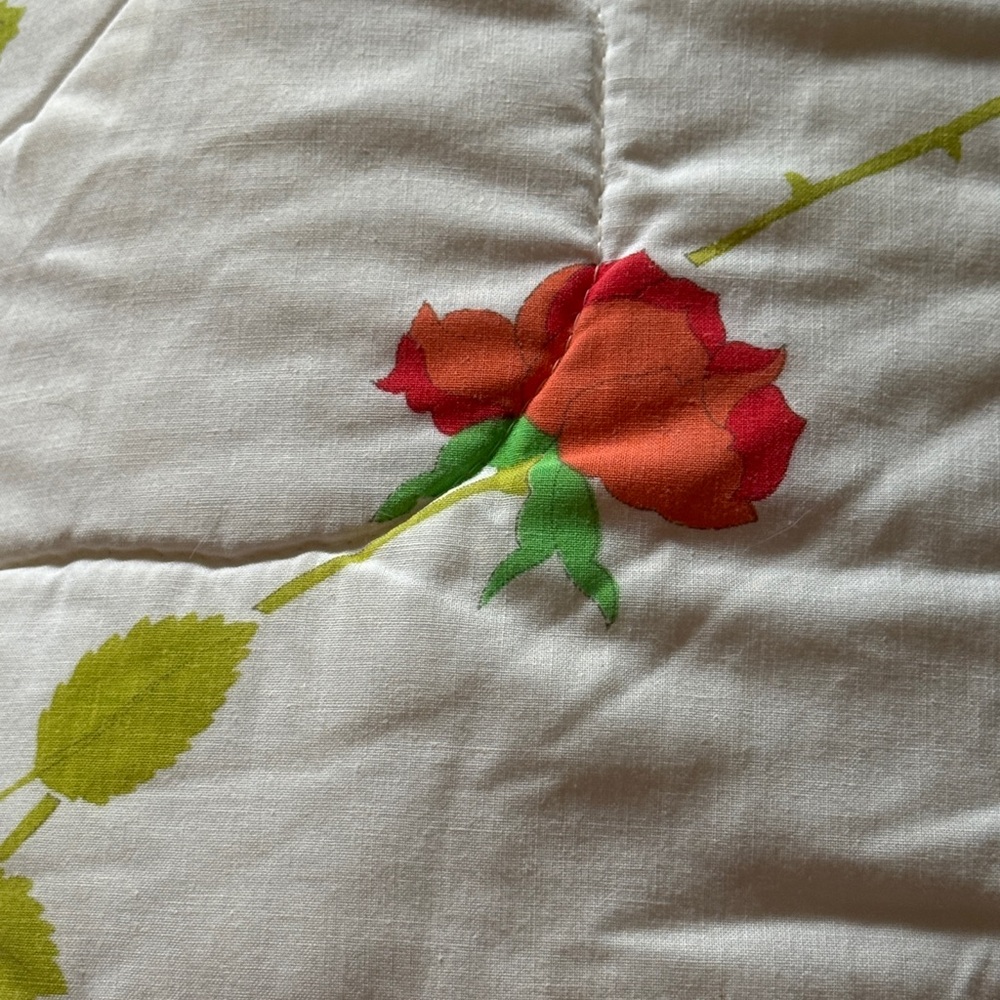 VINTAGE WAMSUTTA CHRISTIAN DIOR ROSE KING COMFORTER - Picture 2 of 12